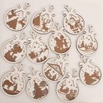 Ornamentos Bola e Laço - 2 camadas (Sets de 6 e 12 unidades)
