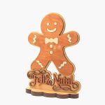 Gingerbread Man Feliz Natal com base - 2 camadas - Image 2